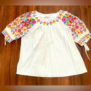 Colorful Fiesta Top- Size Medium